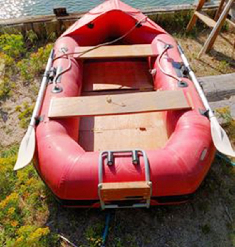 Achilles inflatable dinghy boat with 3HP Johnson Outboard