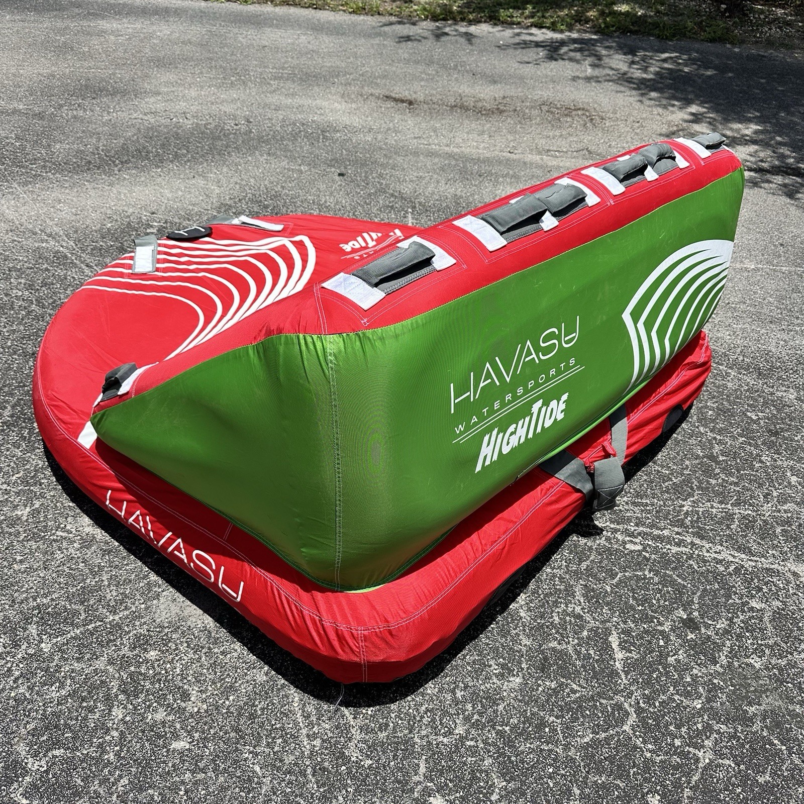 Towable Tube for Boat 1-3 Person Inflatable Raft w/ Rope Pump 510 lb Cap