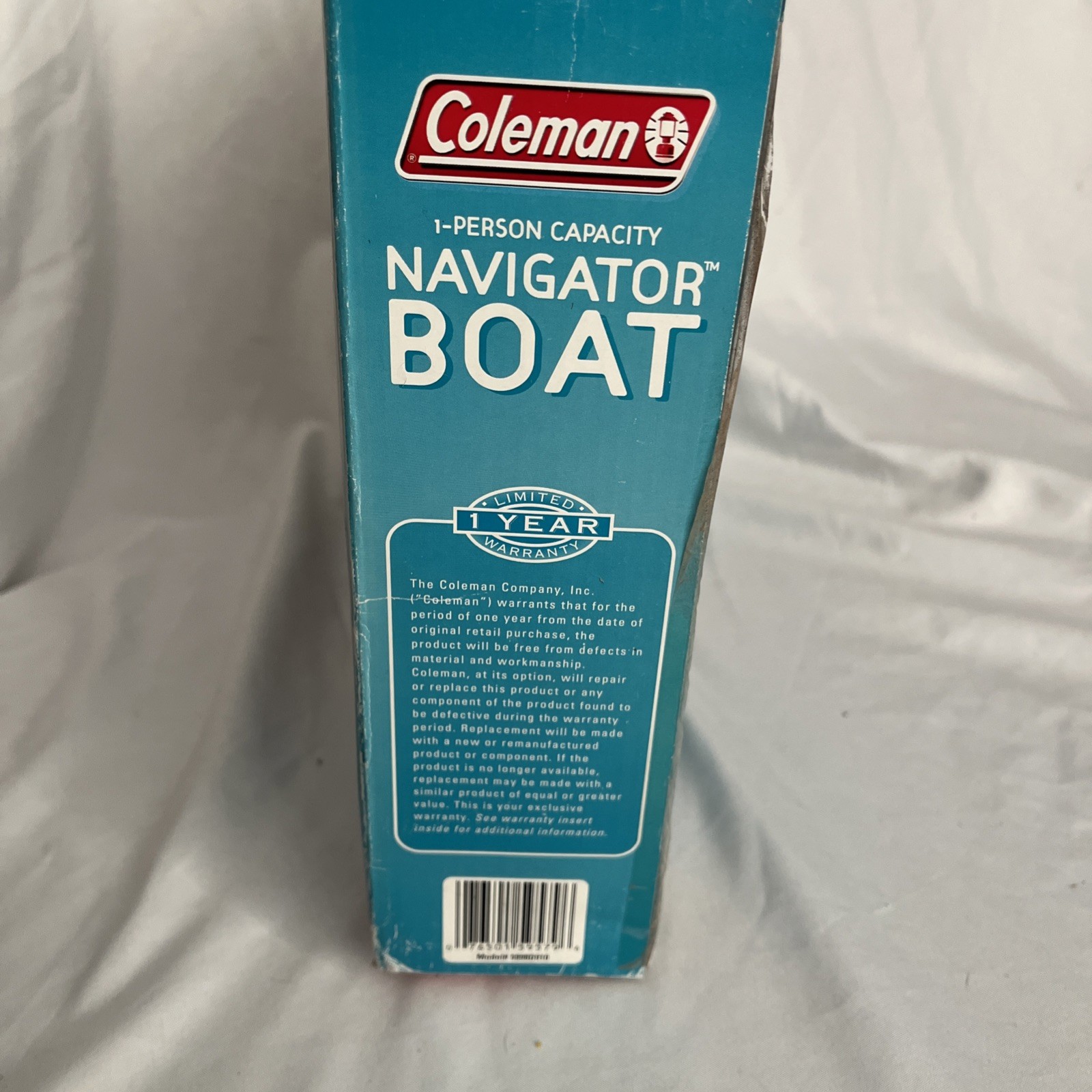 New Coleman Navigator Inflatable Boat Heavy Duty Priced Low bc Slight Damage Box