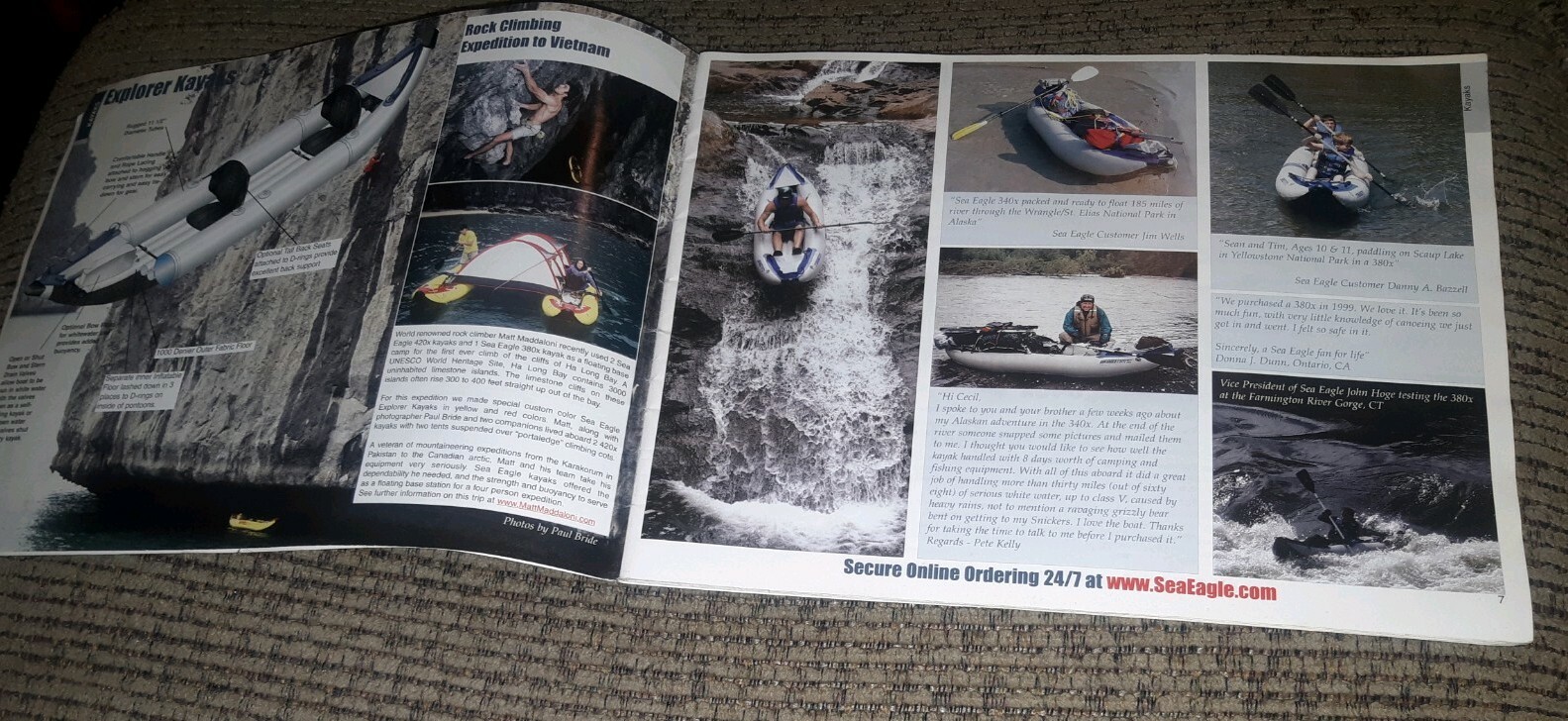 Sea Eagle spring 2005 CATALOG Inflatable Kayak boat Paddles Pump Accessories