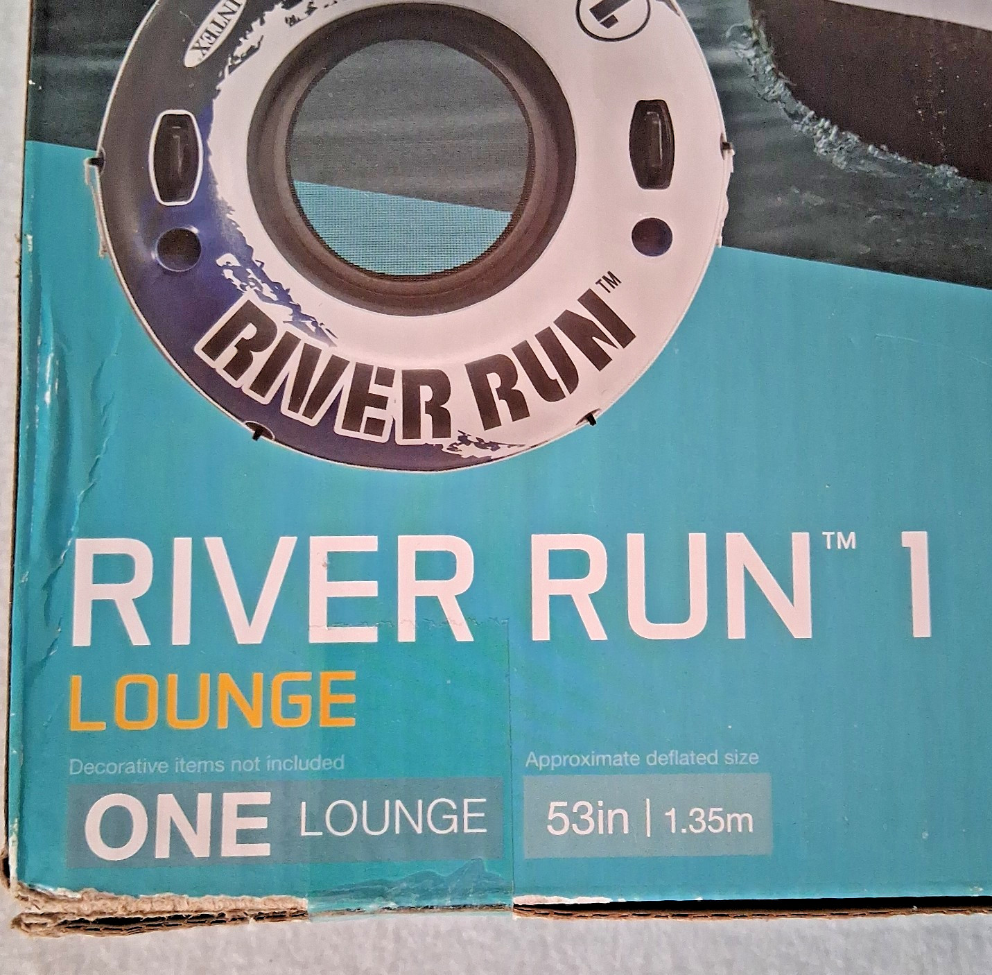 Intex River Run I Sport Lounge Summer Inflatable Tube River Lake Water 53″ NEW