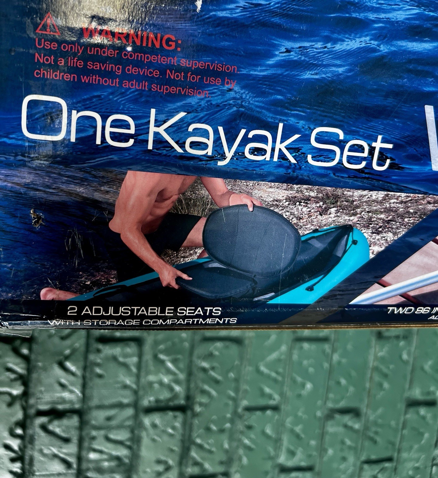 Bestway Hydro-Force Ventura X2 Inflatable 2 Person Kayak Outdoor Lake River
