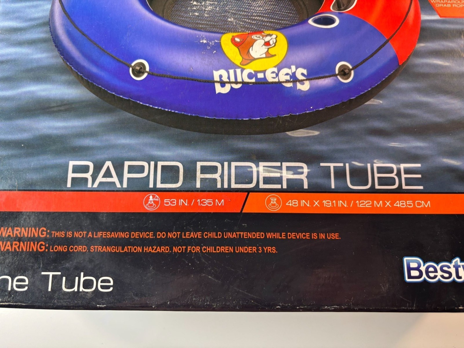 Bestway BUC-EE’s Hydro-Force Rapid Rider Tube – Red, White and Blue Tubing Float