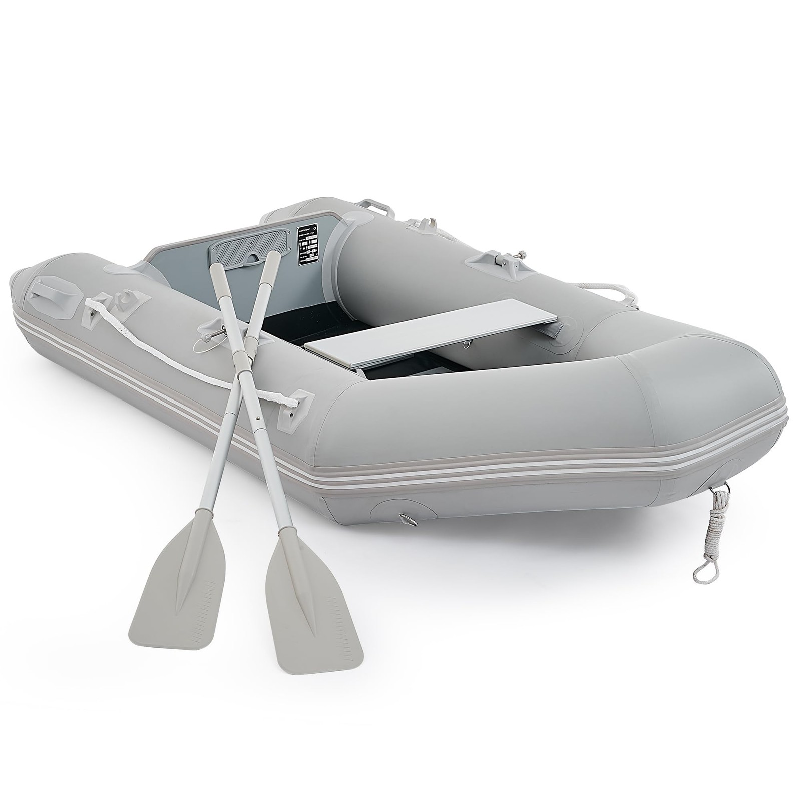 Inflatable Dinghy Boat for 2 Adults, 660lb Capacity Heavy-Duty PVC Raft with …