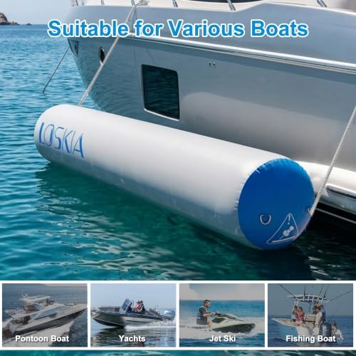 6FT/10FT Inflatable Boat Fenders for Docking, Large Boat Bumpers, Large Dock