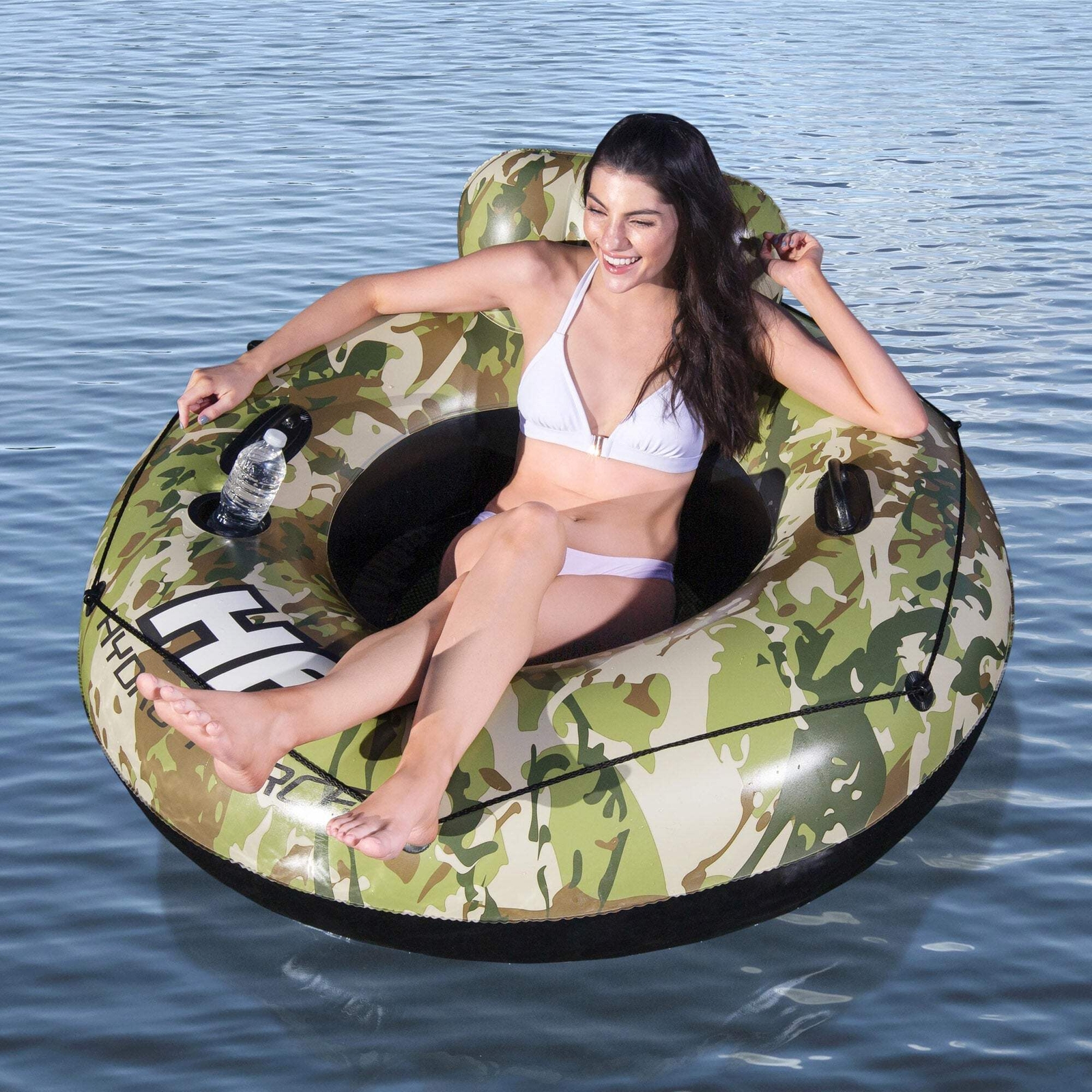 2 Pack Hydro Force Camo Cruiser 53″ Inflatable River Lake Pool Tube Float