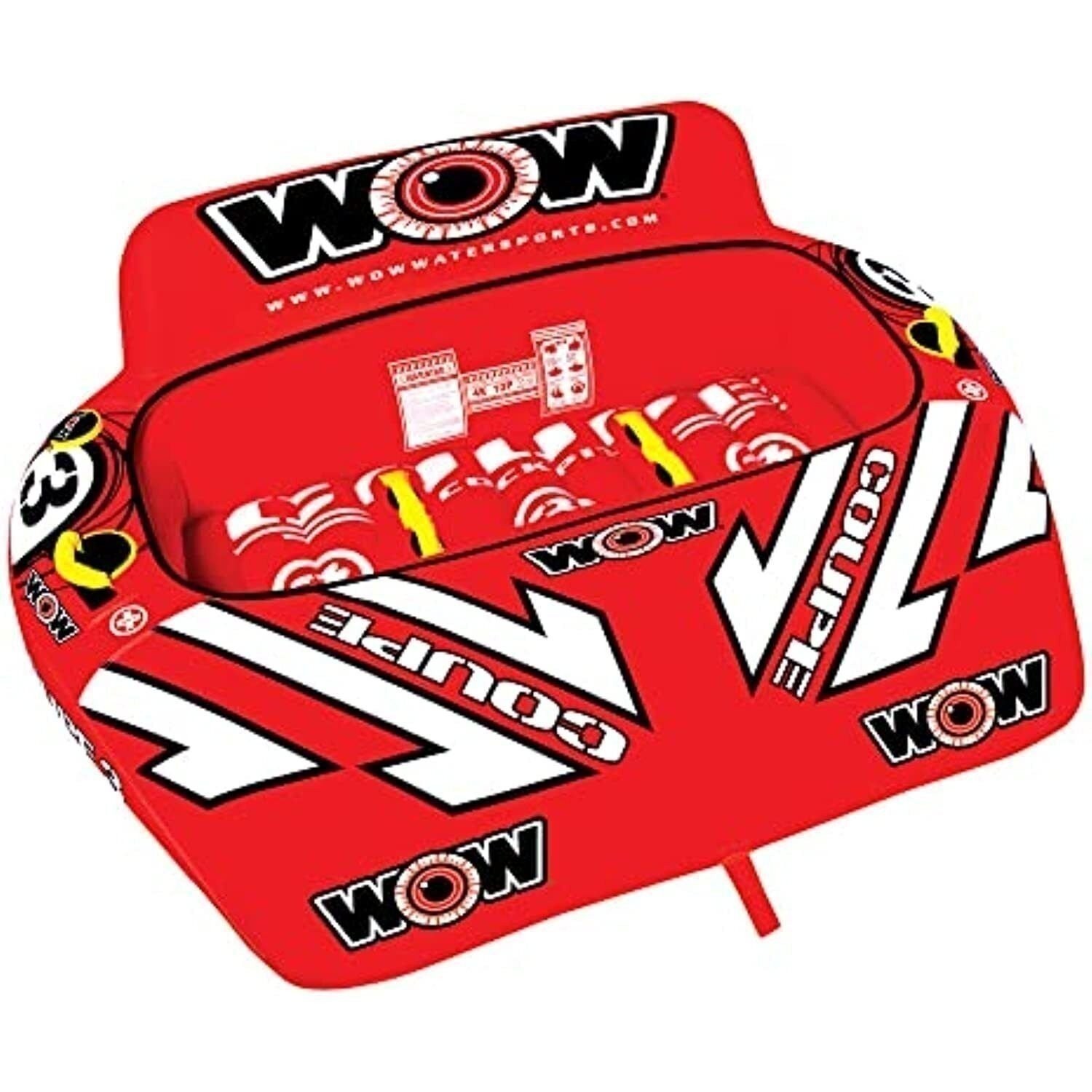 WOW Sports 3 Person Coupe Cockpit Towable tube
