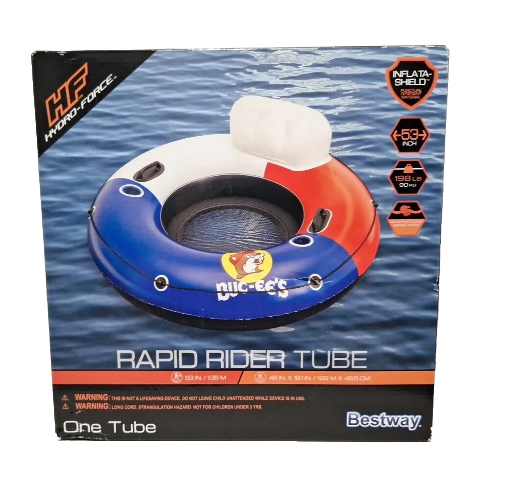 Bestway BUC-EE’s Hydro-Force Rapid Rider Tube – Red, White and Blue