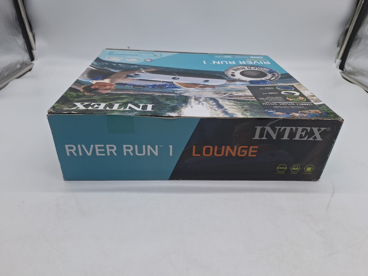 Intex River Run I Sport Lounge Inflatable Water Float 53 Diameter