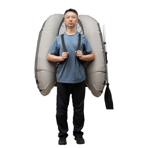 Portable Inflatable Fishing Boat Raft,Backrest Adjustable Angle, Blow Up Boat