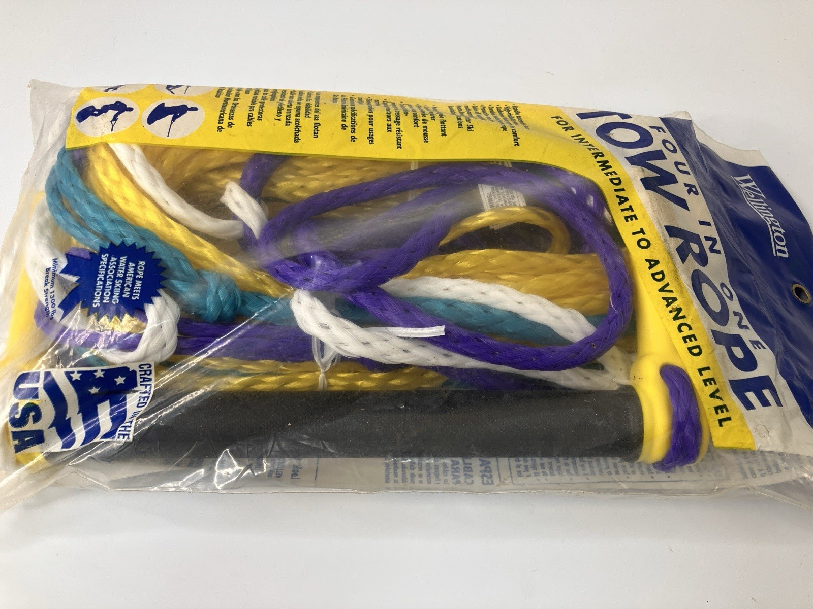 Wellington Four in One Tow Rope ~ 75 Ft. Long ~ W9164 ~ Water Sports ~ USA ~ New