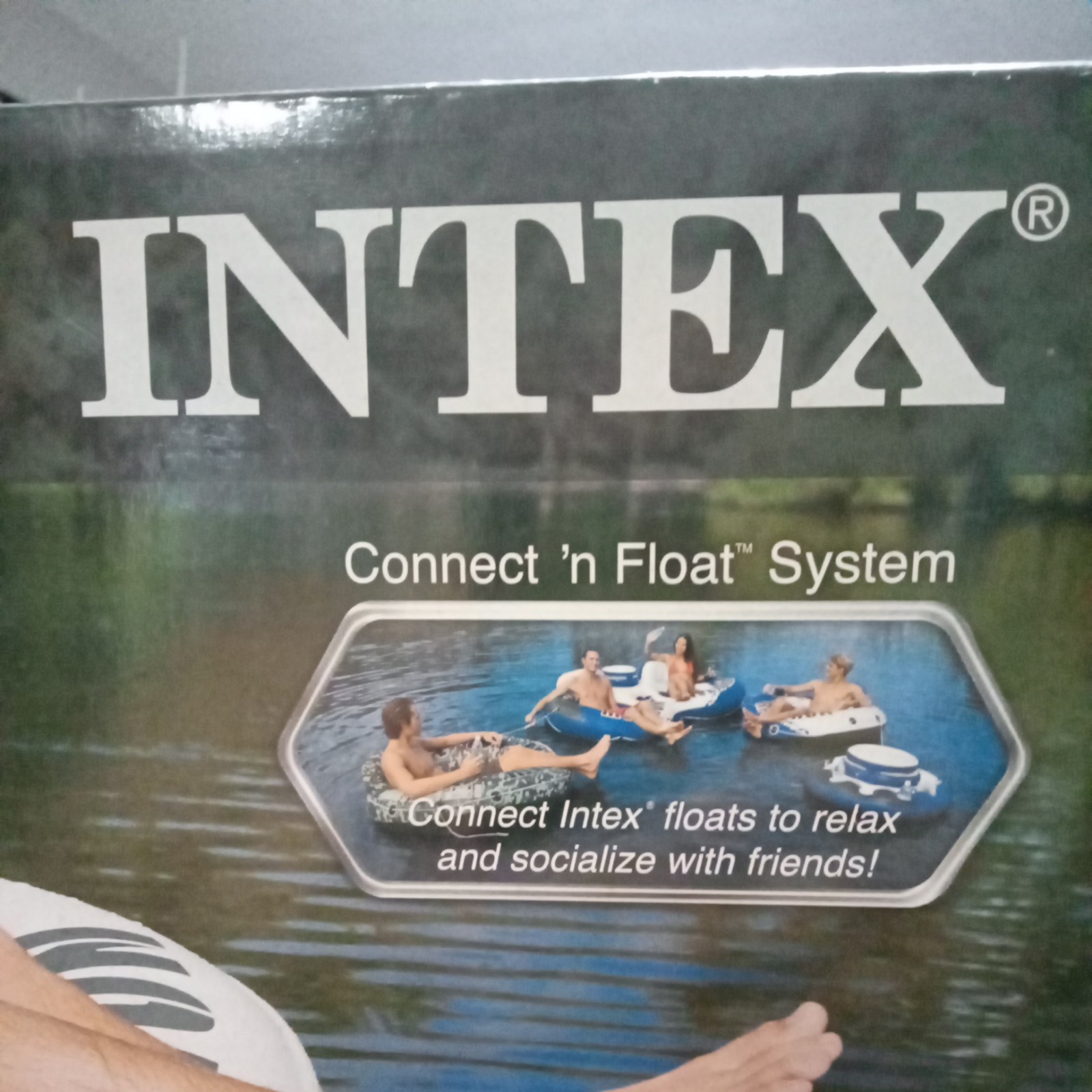 Intex River Run I Sport Lounge, Inflatable Water Float, 53″ Diameter NOB