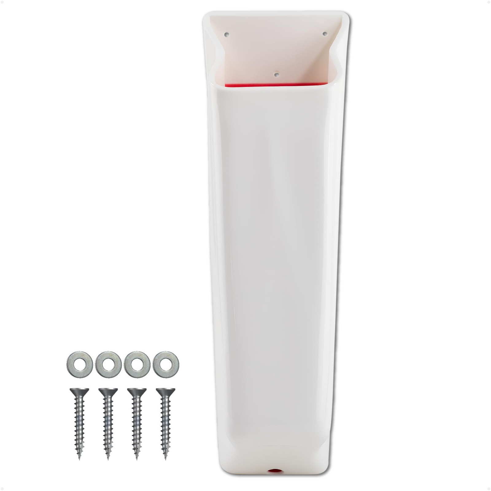Five Oceans 9-1/2 Winch Handle Holder White/Red Pvc –