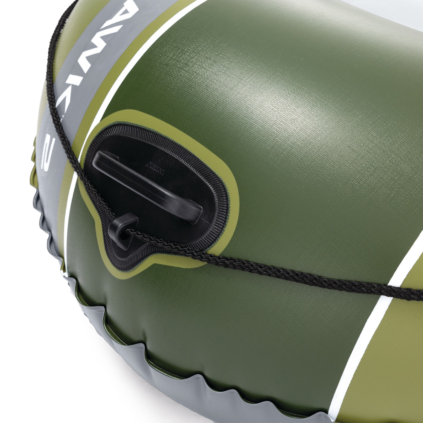 INTEX 66332EP Seahawk 2 Inflatable Boat Set with 48″ Oars, Pump, & Rod Holders