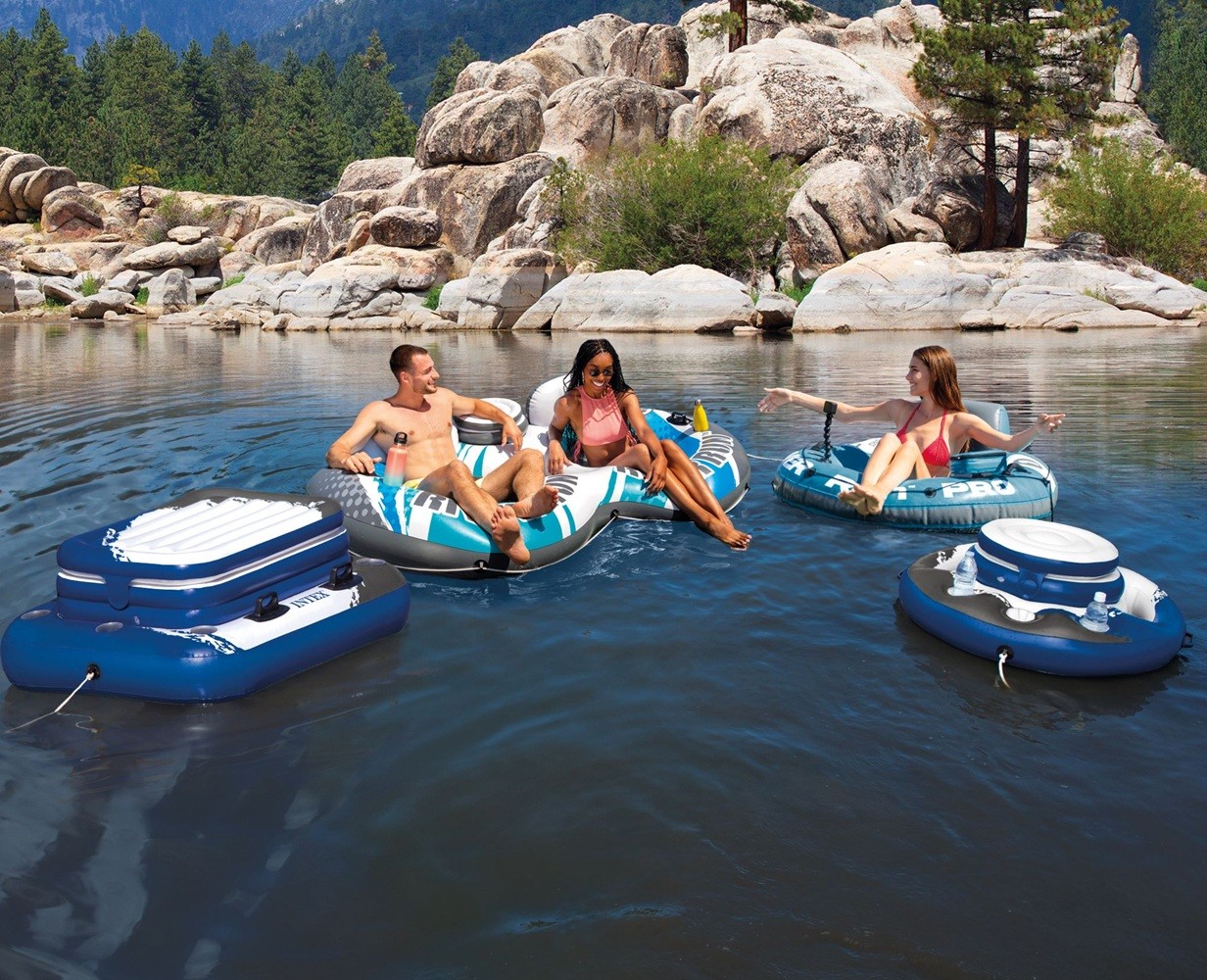 Intex River Run 1 Pro Inflatable Floating Lake Tube 49in X 48in X 20in