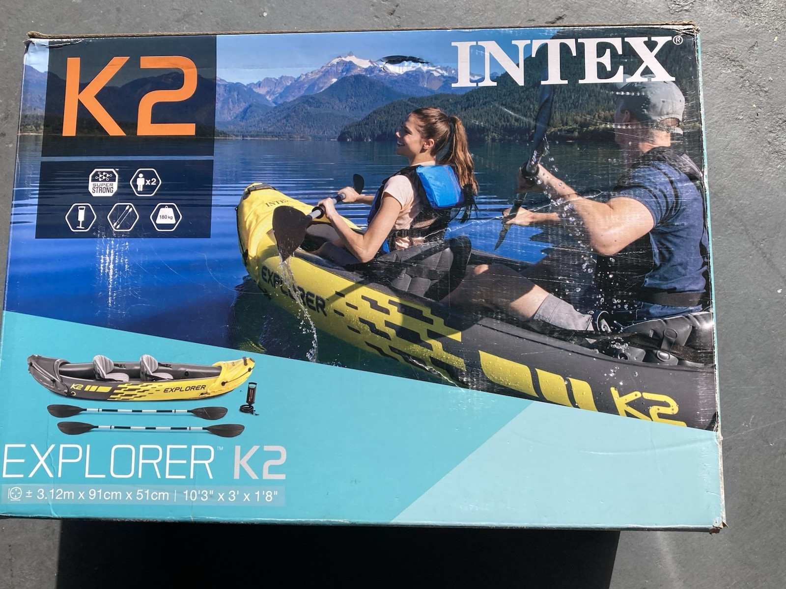 Intex Explorer K2 Inflatable Kayak – 2 Person