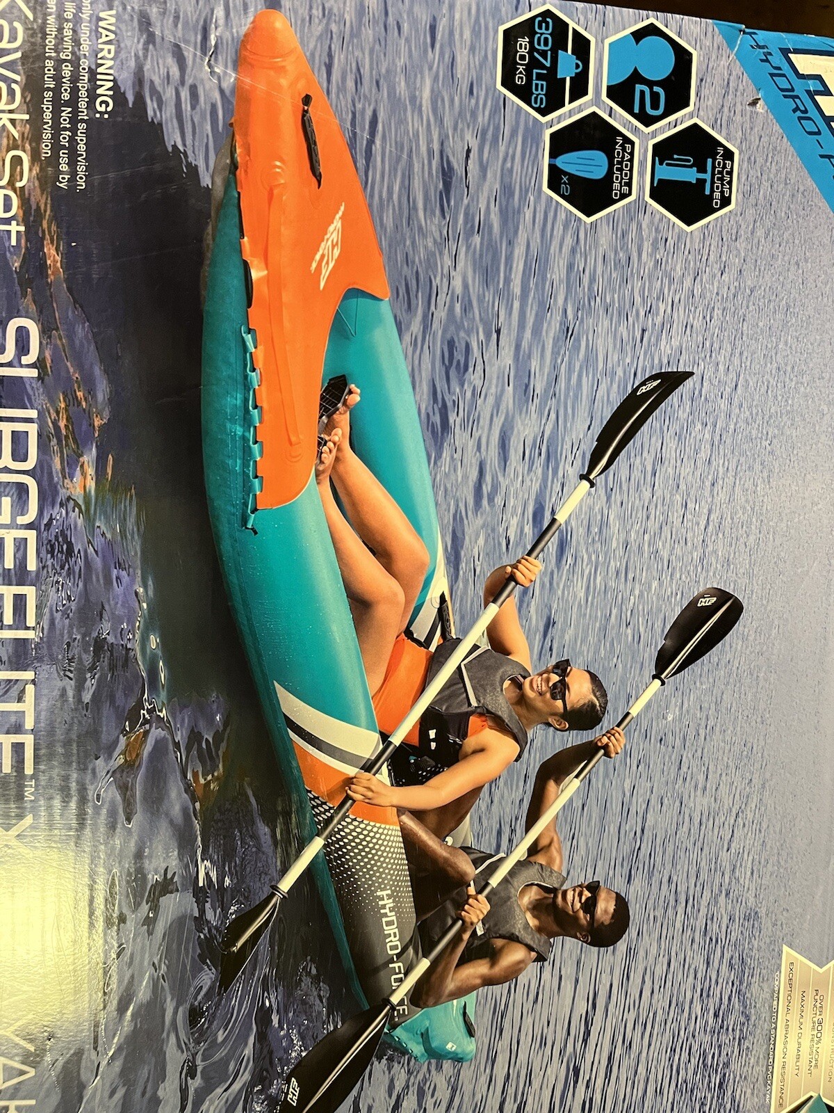 Hydro-Force Surge Elite X2 Inflatable Two-Person Kayak 12 Ft X2”