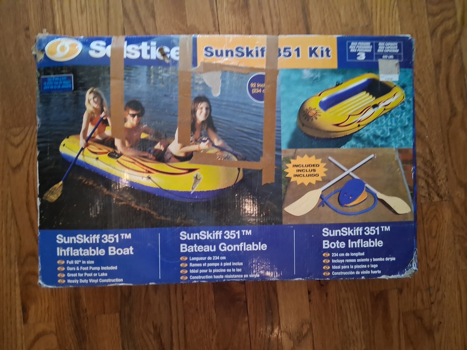 Solstice by Swimline SunSkiff 3-Person Boat Kit Open Box