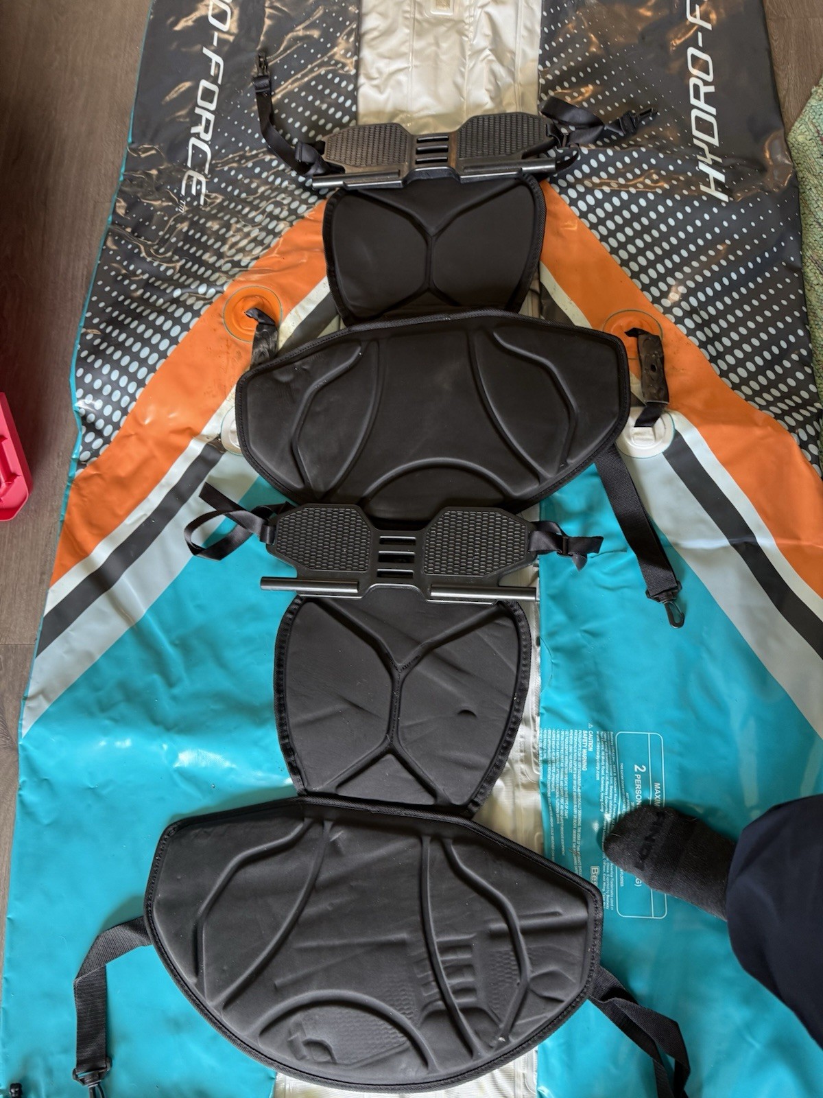 Hydro-Force Rapid X2 10 ft 6 in Inflatable Kayak Set w/ Paddles, Pump, Seat