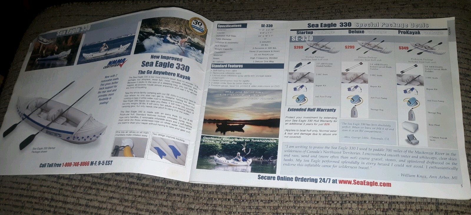 Sea Eagle spring 2005 CATALOG Inflatable Kayak boat Paddles Pump Accessories