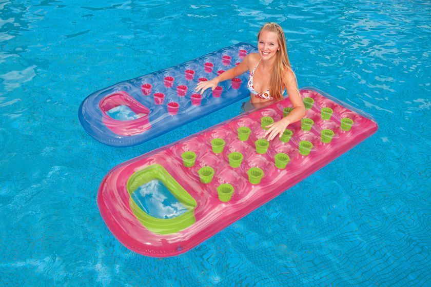 Raft Float 18 Pocket Suntanner Lounge Floating Lounger air mattress beach pool