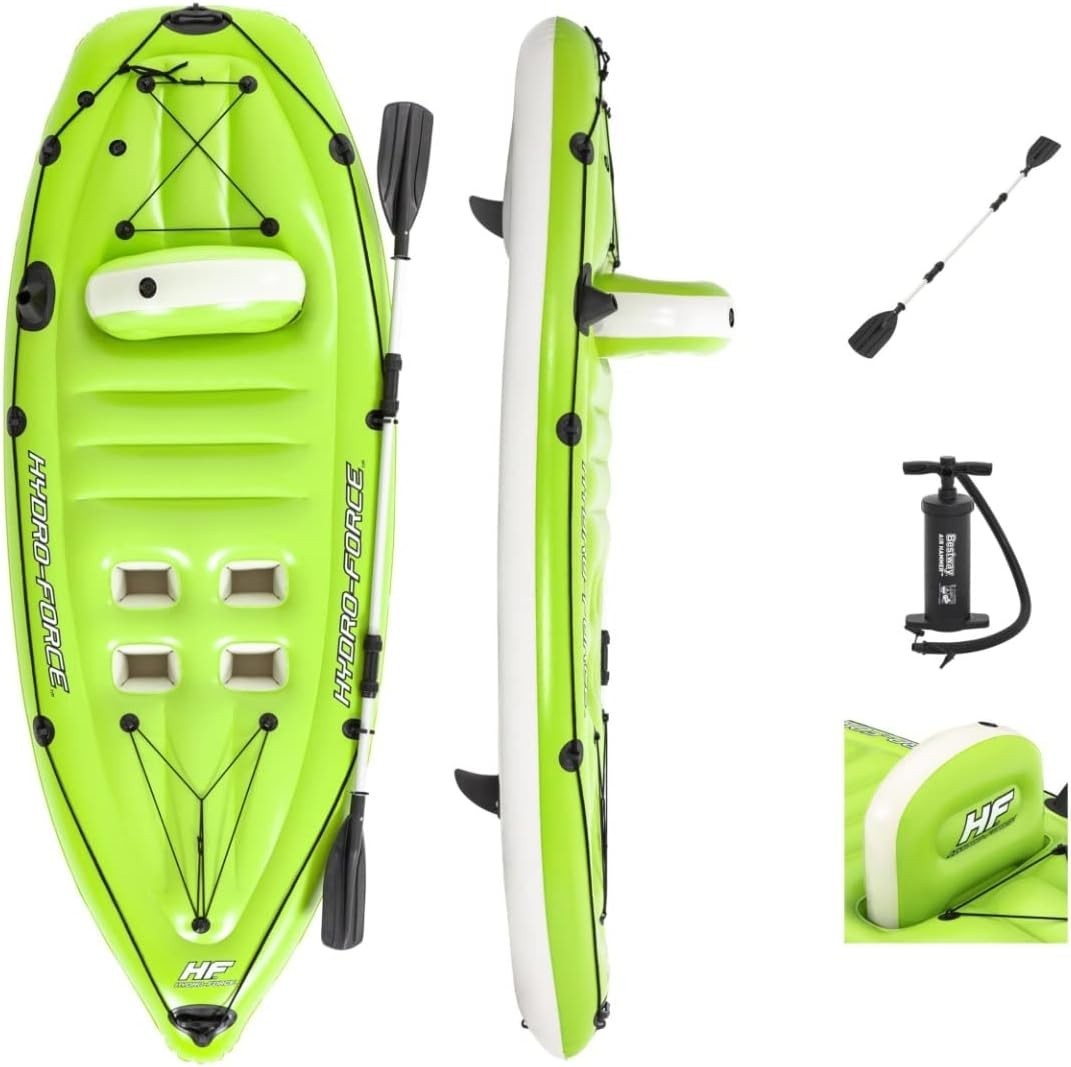 Bestway Hydro-force Inflatable Koracle Fishing kayak Boat Complete Set with Pump