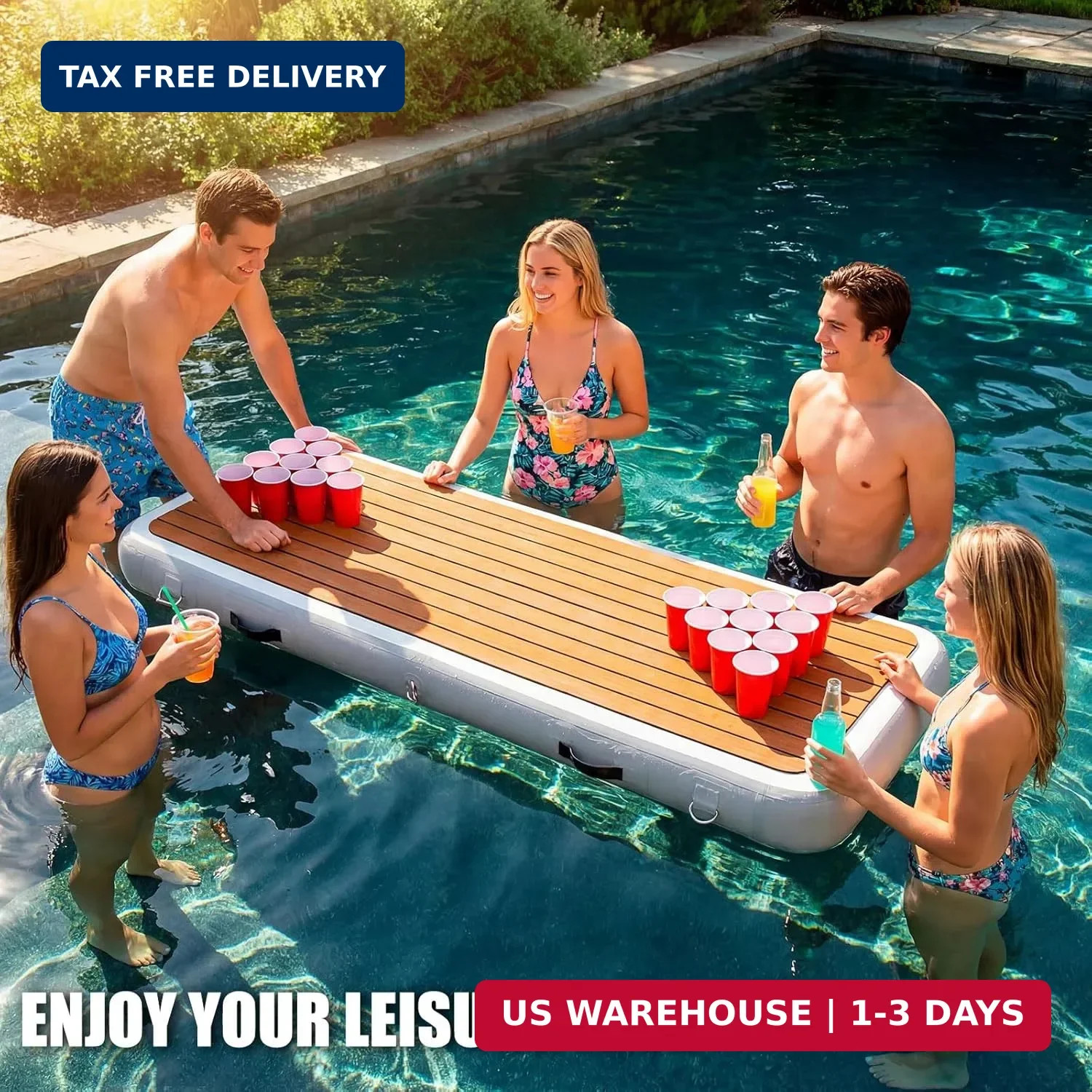 Inflatable Gangway for Boats and Yachts, 6.56 ft Gangway for Boat Dock, Portable