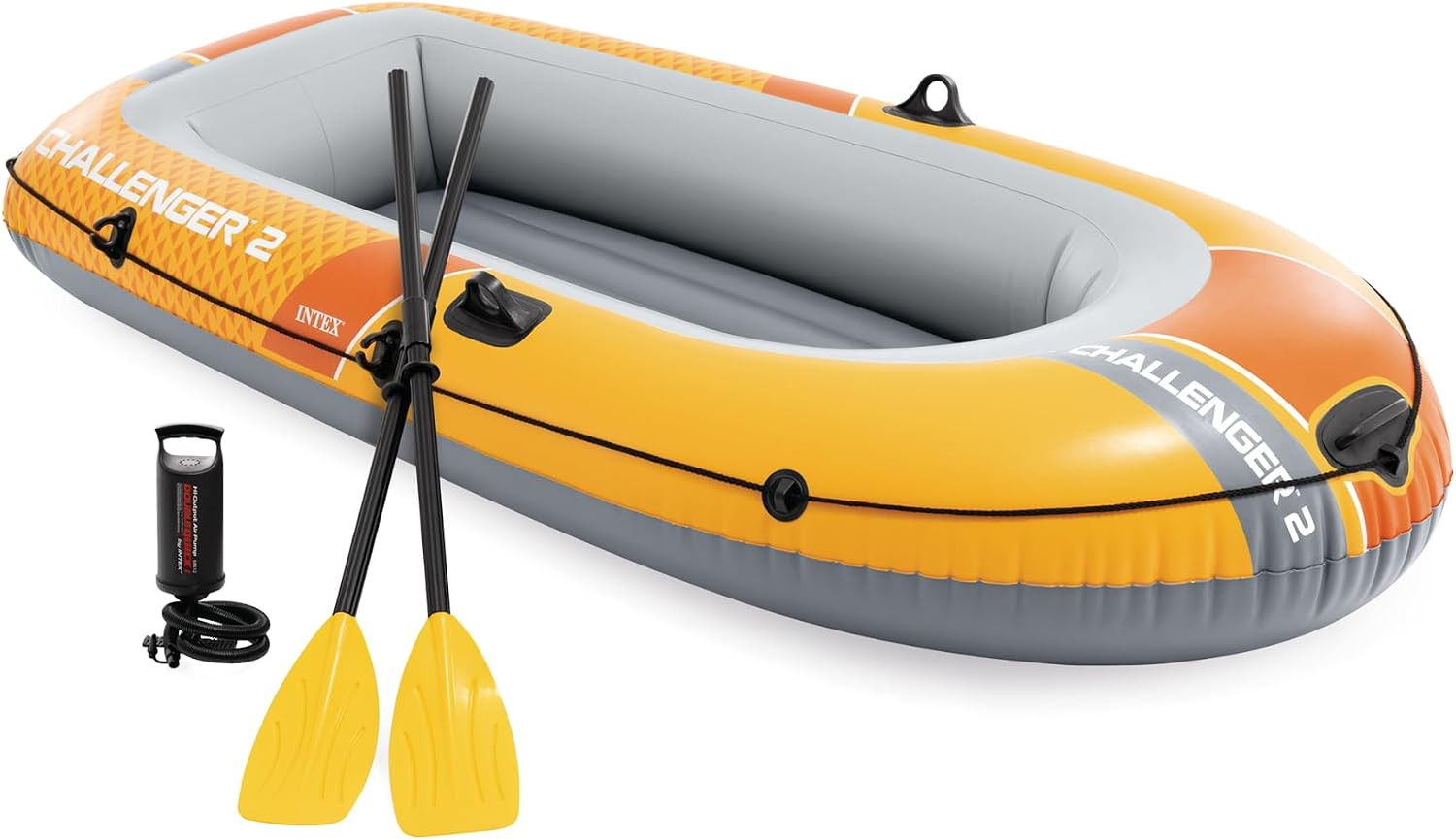 INTEX Challenger Inflatable Boat Set: Includes Deluxe 48In Boat Oars and High-Ou