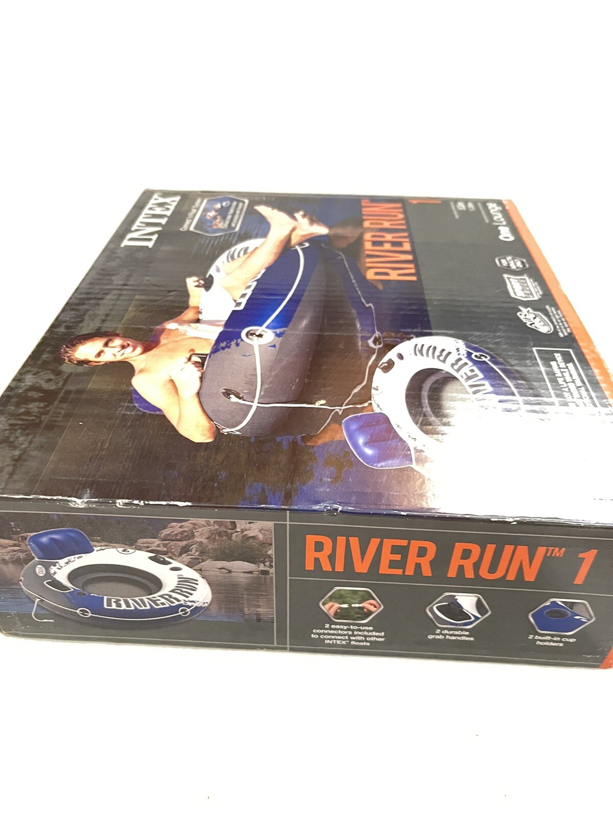 Intex River Run I Sport Lounge 53 inch Inflatable Water Float – Open Box