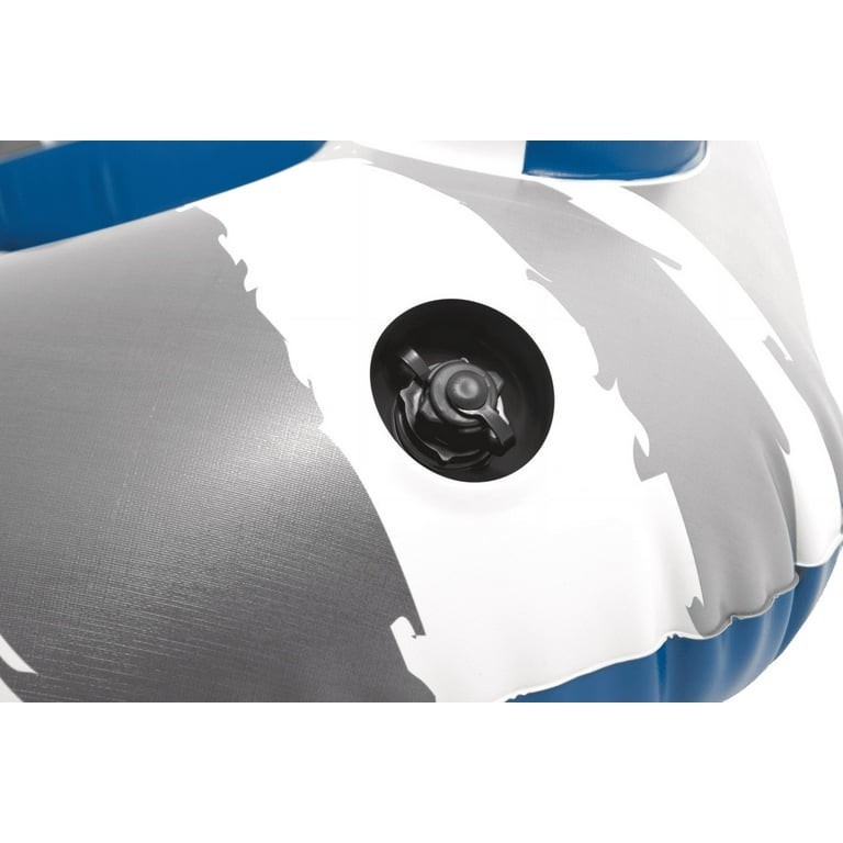 Intex RIVER LOUNGE Inflatable Water Float, 51” Diameter, Blue/White 🆕