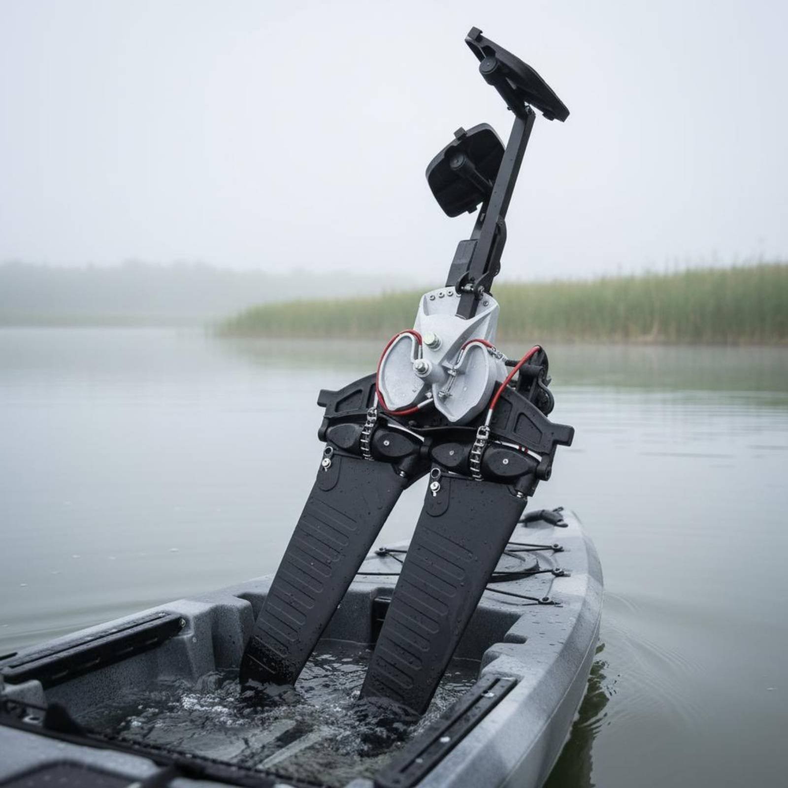 Surfboard Fin Pedal System Shallow Water Use Boat Foot Pedal System for Boating