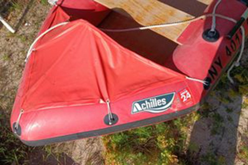 Achilles inflatable dinghy boat with 3HP Johnson Outboard