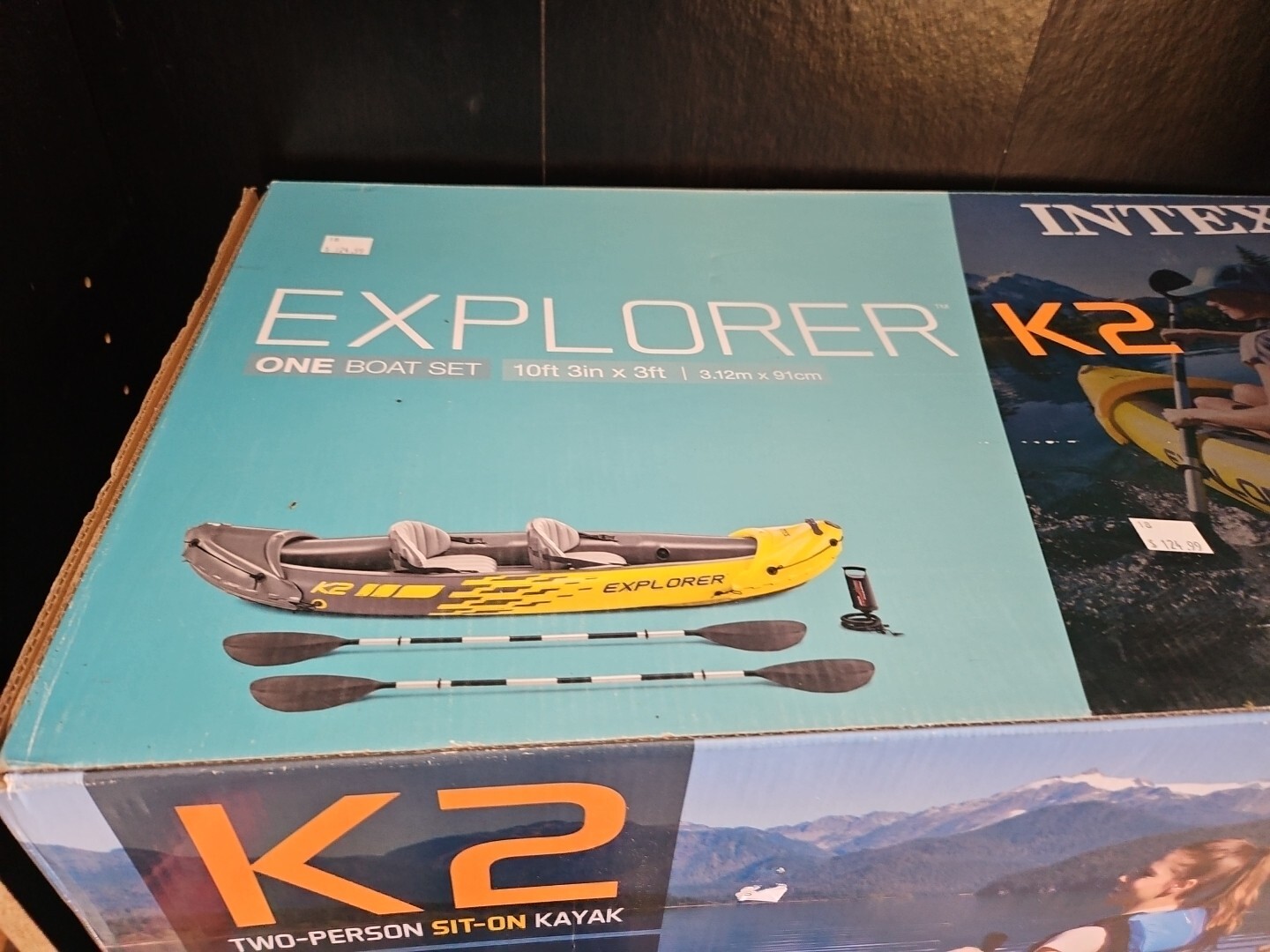 Intex Explorer K2 Kayak, 2-Person Inflatable Kayak Set with Aluminum Oars Trl8