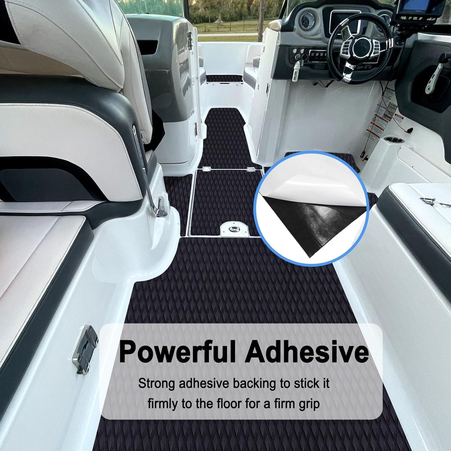 EVA Foam Boat Decking Sheet 47.2×11.8 in Black for DIY Marine Surfboard