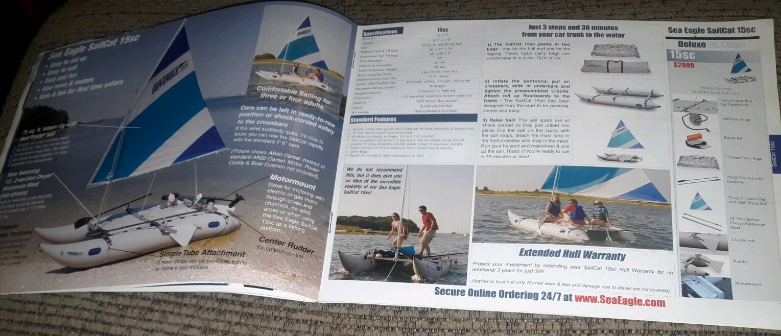 Sea Eagle spring 2005 CATALOG Inflatable Kayak boat Paddles Pump Accessories