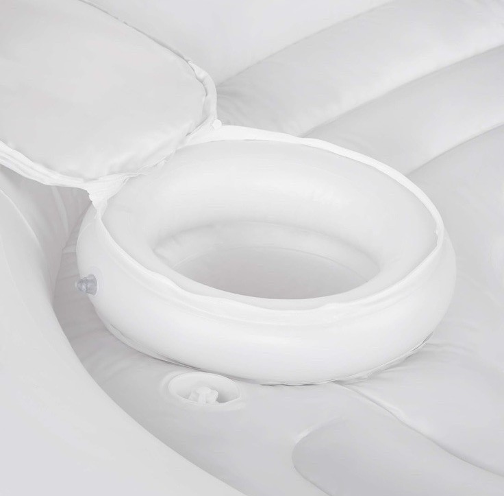 NIB Intex 57266EP HUGE Unicorn Party Island Pool Floats – White & Rainbow