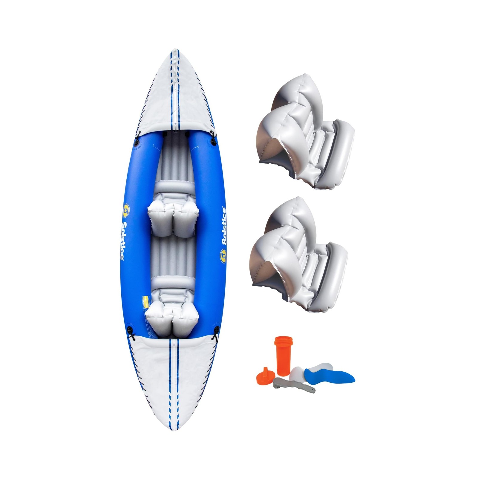 SOLSTICE Rogue 1 to 2 Person Inflatable Fishing Kayak Boat for Adults & Kids …