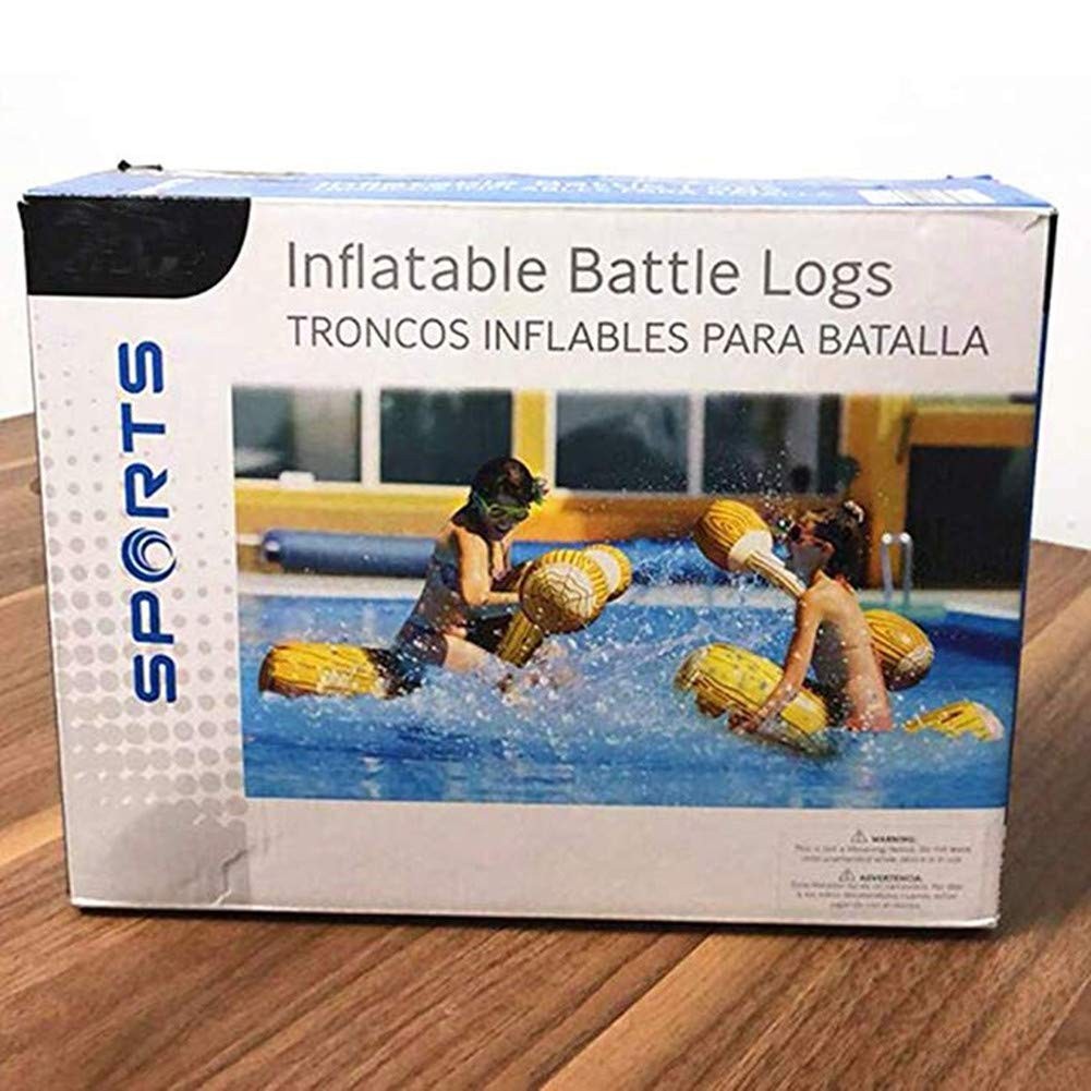 RITONS 4 Pcs Set Inflatable 55″ X 13.8″ (logs), 45″ X 8″ (canes), Brown