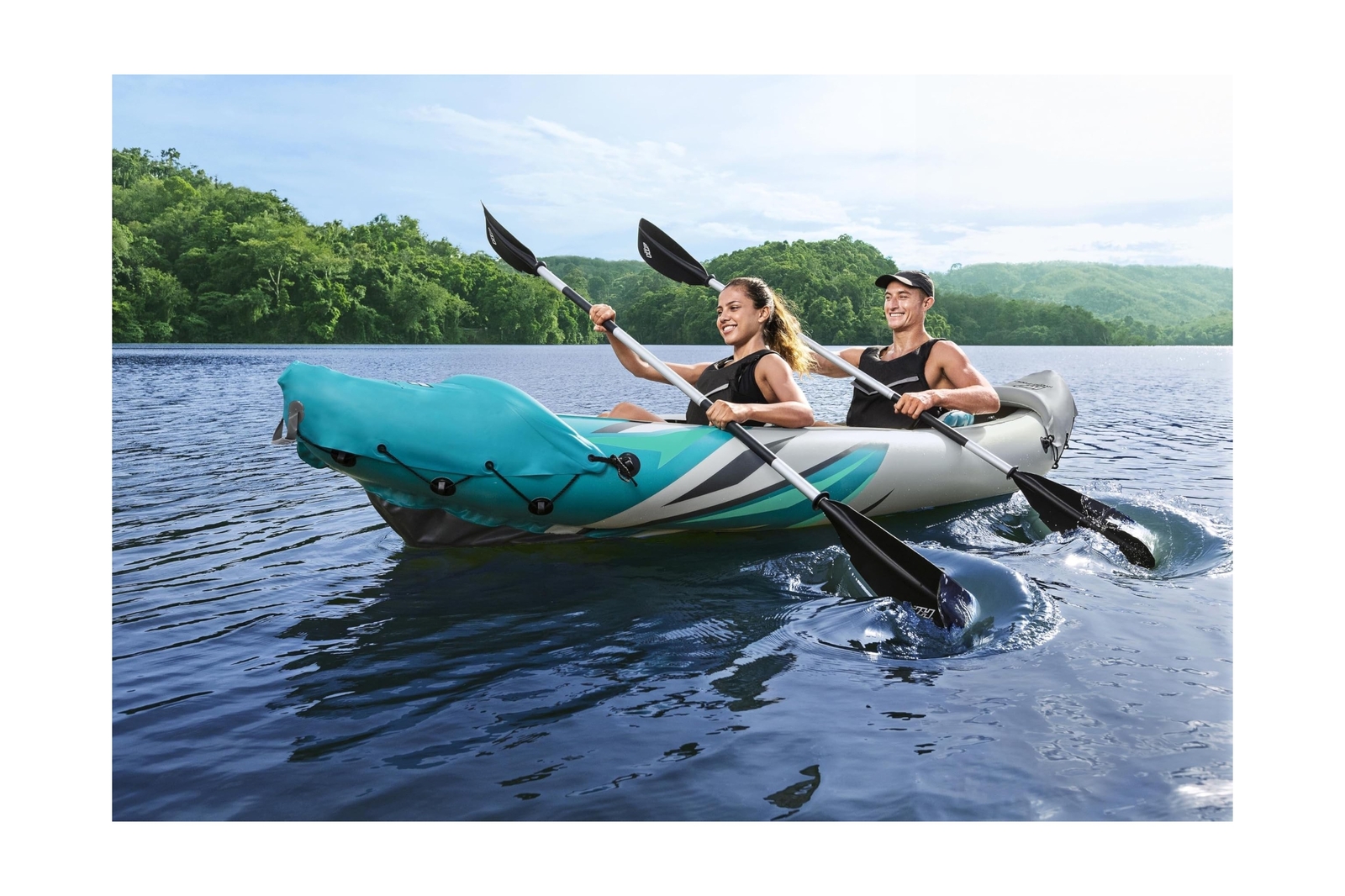 Bestway Hydro Force Inflatable Kayak Set | Includes Seat, Paddle, Hand Pump, …
