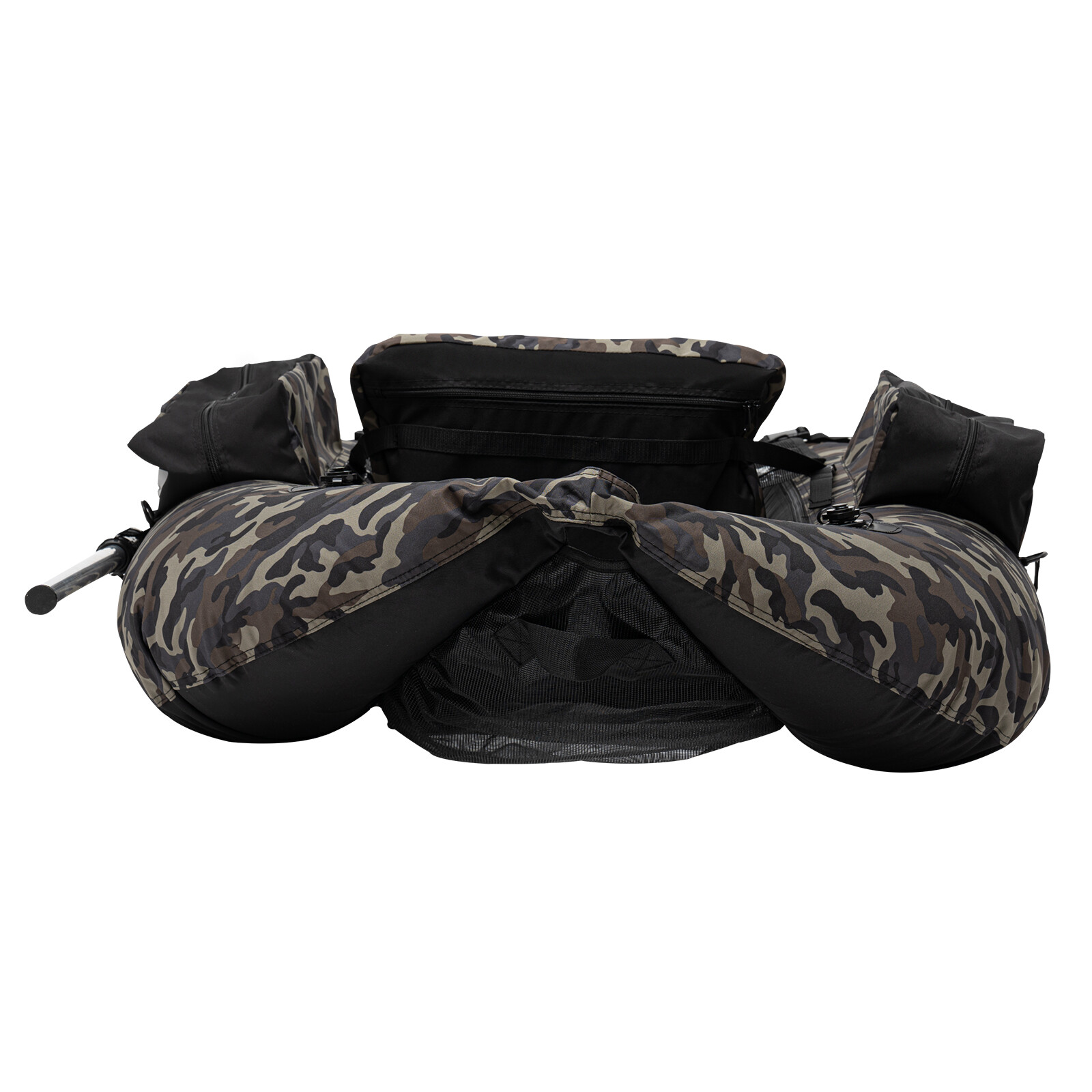 Inflatable Fishing Boat Raft Backrest Adjustable Angle Within 130kg Portable