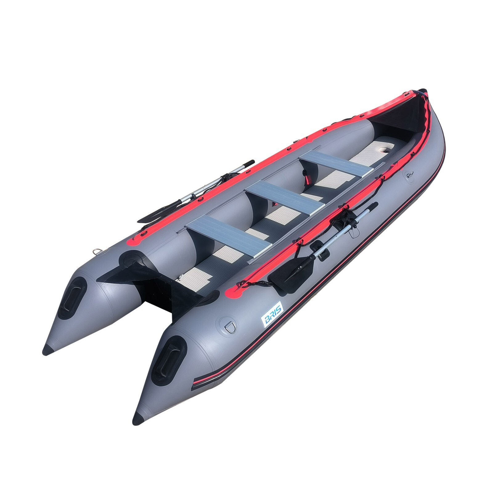 BRIS 14.5Ft Heavy Duty Inflatable Kayak Boat Tender Inflatable Canoe Dinghy