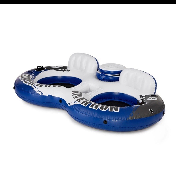 Intex River Run 2 Person Inflatable Tube Raft Float with Cooler Brand New!