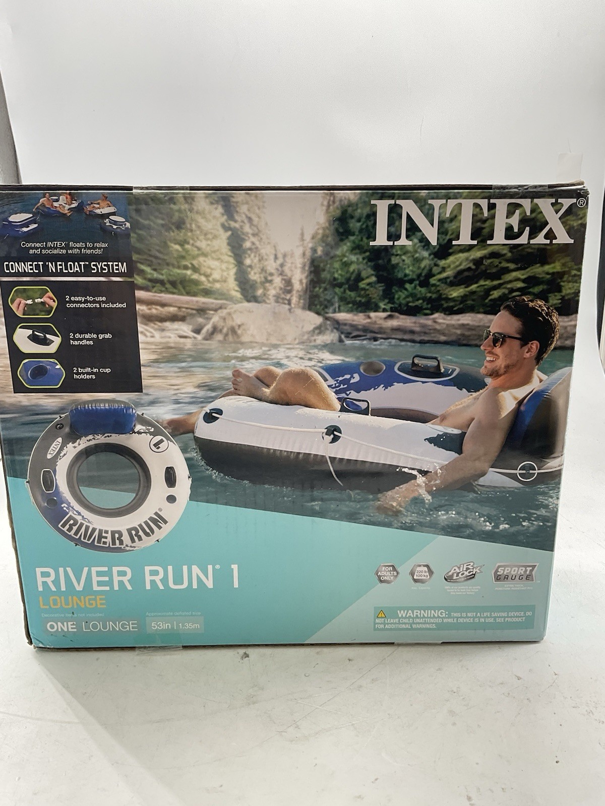 Intex River Run I Sport Lounge Summer Inflatable Tube River Lake Water (A427)
