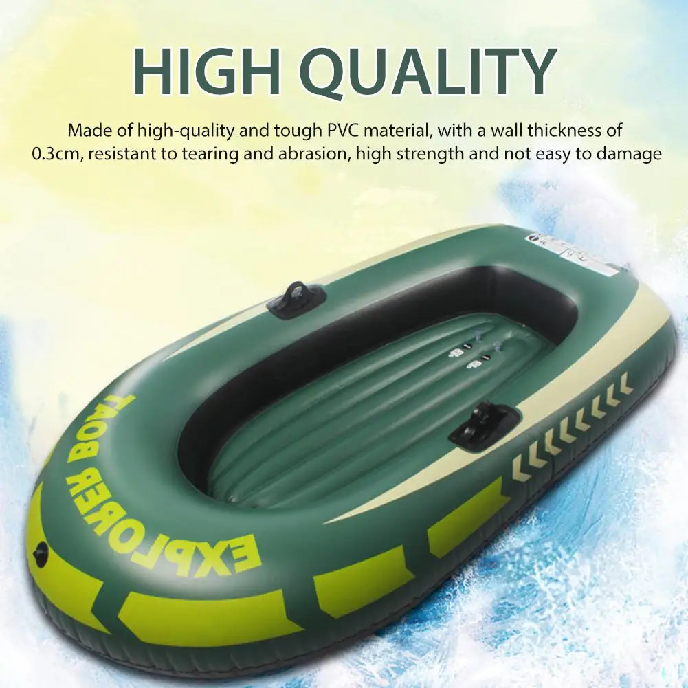 Rubber Boat Thick Wear-resistant Double Iatable Boat 1/2 Person Kayak Fishing Bo