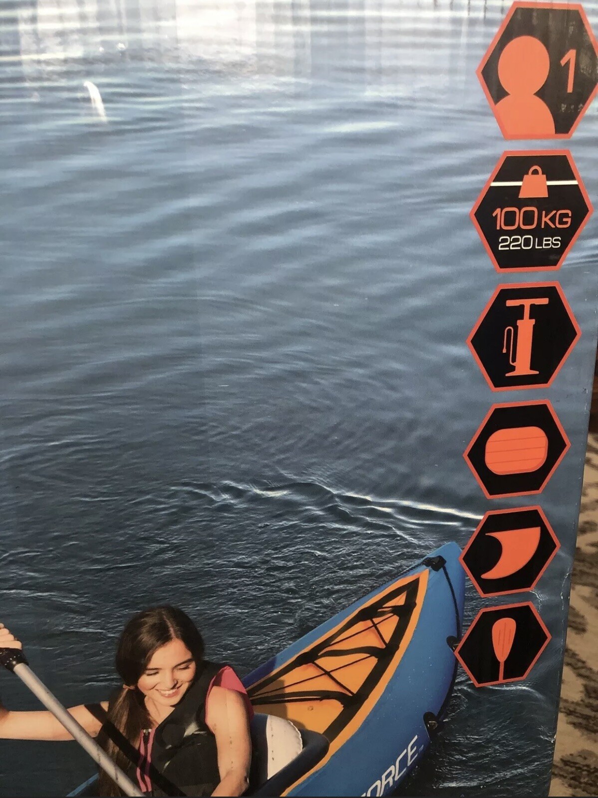 Bestway Hydro-Force Cove Champion Inflatable Kayak Set W/ Paddle, Pump, & More!