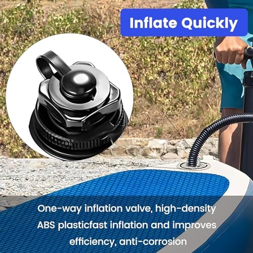 Inflatable Boat Air Valve,2PCS Inflatable Boat Replacement Caps Boat Spiral