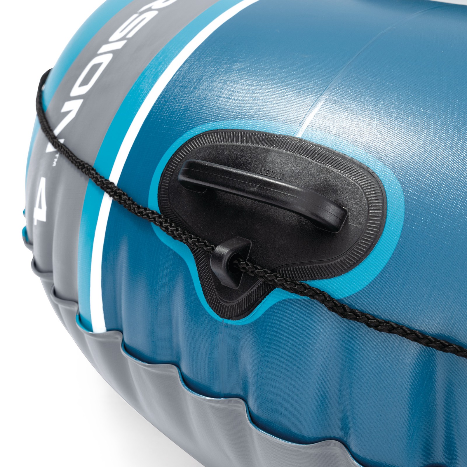 INTEX 66324EP Excursion 4 Inflatable Boat Set with 54″ Oars, Pump, & Rod Holders