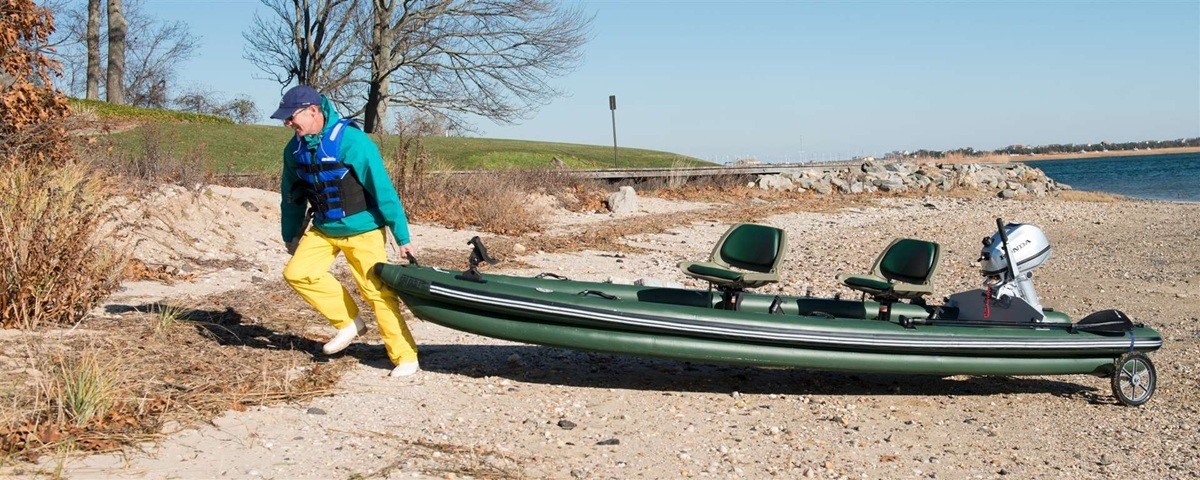 Sea Eagle FSK16 2-Person Swivel Seat Pkg Fish Skiff Inflatable Boat