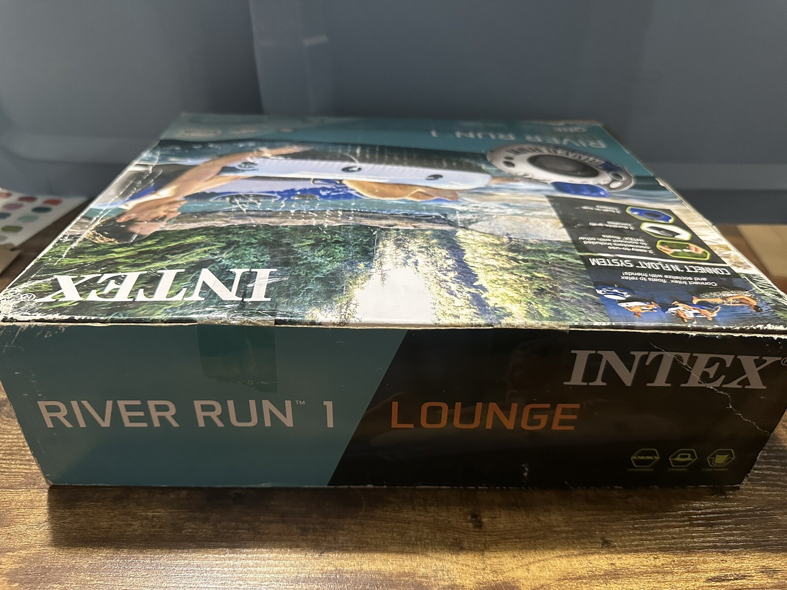 Intex River Run I Sport Lounge 53 inch Inflatable Water Float