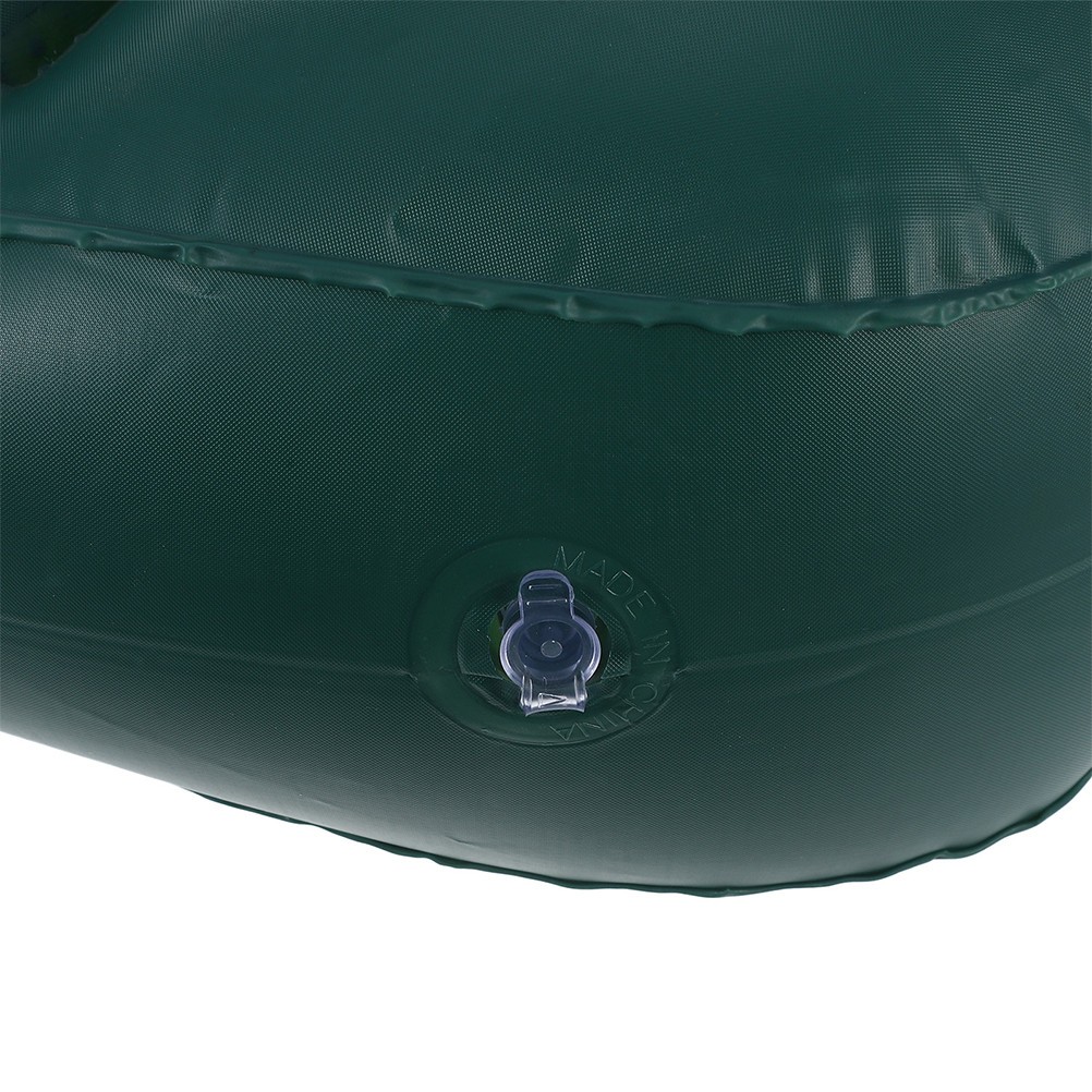 4Pcs Reusable Inflatable Boat Seat Cushions Dark Green PVC Lightweight for Kayak